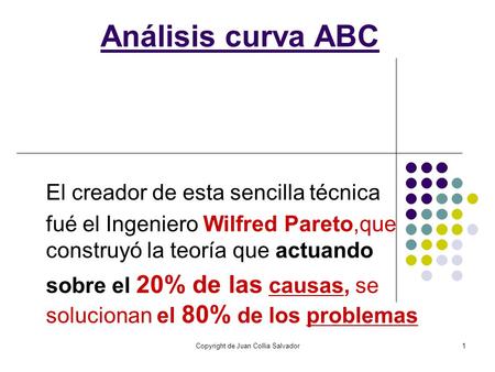 Copyright de Juan Collia Salvador