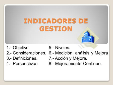 INDICADORES DE GESTION