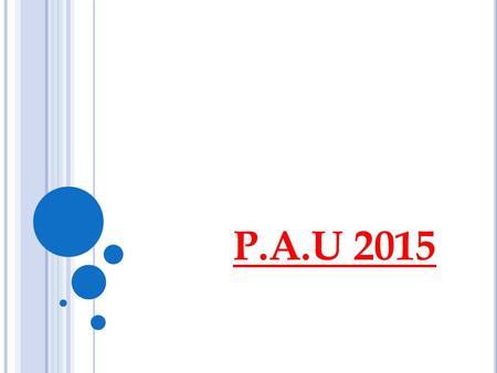 P.A.U 2015.