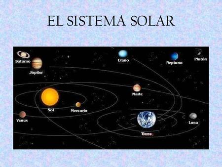 EL SISTEMA SOLAR.