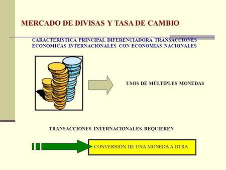 MERCADO DE DIVISAS Y TASA DE CAMBIO