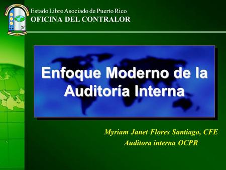 Enfoque Moderno de la Auditoría Interna