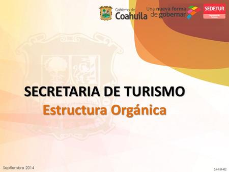 SECRETARIA DE TURISMO Estructura Orgánica