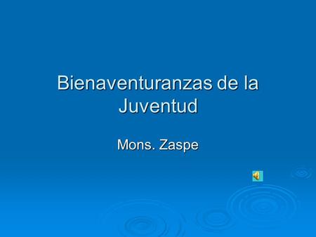 Bienaventuranzas de la Juventud