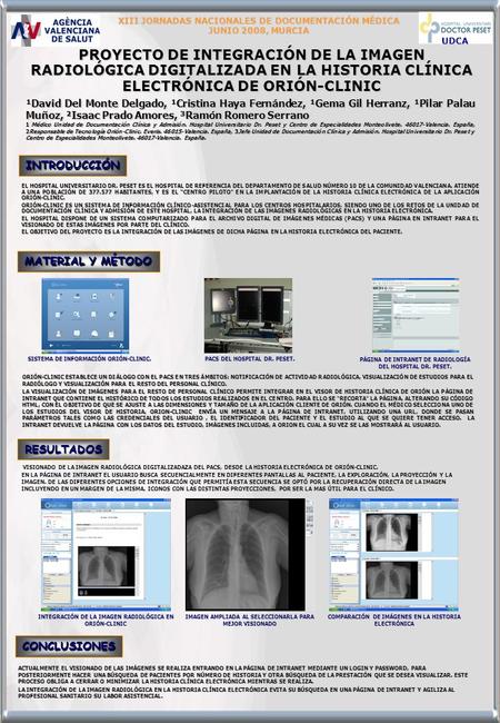 XIII JORNADAS NACIONALES DE DOCUMENTACIÓN MÉDICA