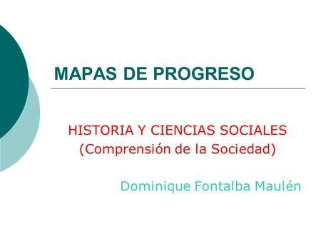 MAPAS DE PROGRESO HISTORIA Y CIENCIAS SOCIALES