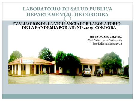 LABORATORIO DE SALUD PUBLICA DEPARTAMENTAL DE CORDOBA