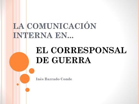 LA COMUNICACIÓN INTERNA EN...