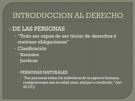 INTRODUCCION AL DERECHO