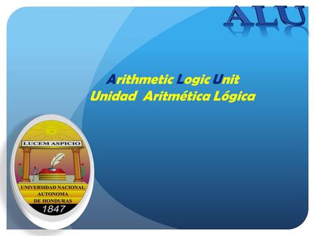 Unidad Aritmética Lógica