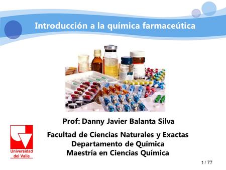 Introducción a la química farmaceútica
