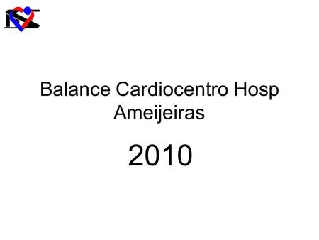 Balance Cardiocentro Hosp Ameijeiras 2010. Indicadores Hospitalarios.