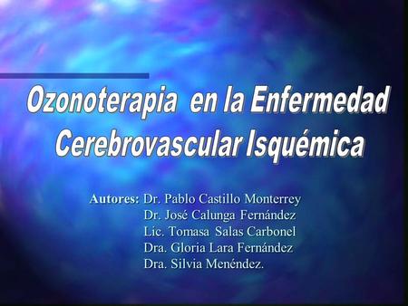 Ozonoterapia  en la Enfermedad