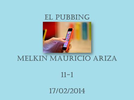 EL PUBBING MELKIN MAURICIO ARIZA /02/2014
