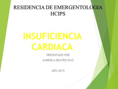 INSUFICIENCIA CARDIACA