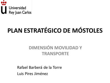 PLAN ESTRATÉGICO DE MÓSTOLES