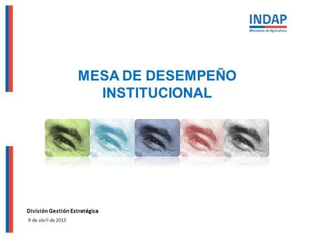 MESA DE DESEMPEÑO INSTITUCIONAL División Gestión Estratégica 9 de abril de 2015.