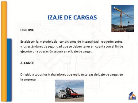 IZAJE DE CARGAS OBJETIVO