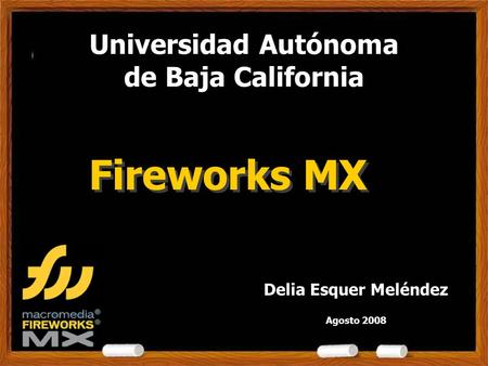 Universidad Autónoma de Baja California Fireworks MX Delia Esquer Meléndez Agosto 2008.