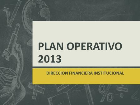 DIRECCION FINANCIERA INSTITUCIONAL