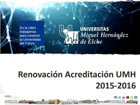 Renovación Acreditación UMH