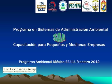 SAA Programa en Sistemas de Administración Ambiental