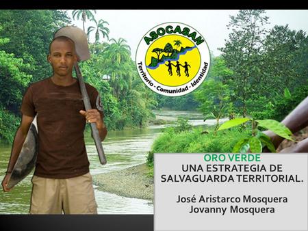 El Consejo Comunitario Mayor del Alto San Juan Es una organización étnico territorial que se ubica en el municipio de Tadó, chocó. Con la ley 70 el Estado.