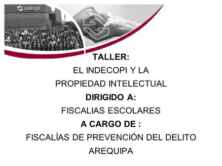 TALLER: DIRIGIDO A: A CARGO DE :