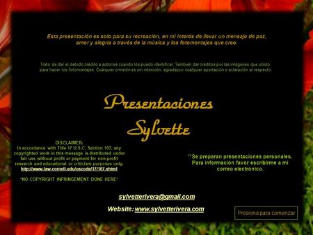 DISCLAIMER: In accordance with Title 17 U.S.C. Section 107, any copyrighted work in this message is distributed under fair use without profit or payment.