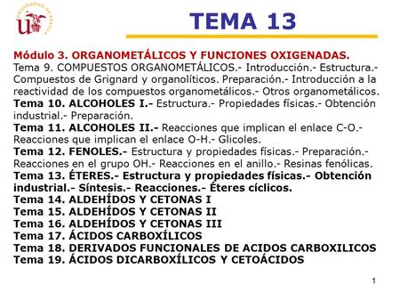 Q. Orgánica II / F. Cabrera Escribano