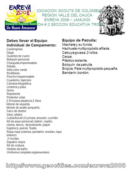 ASOCIACION SCOUTS DE COLOMBIA
