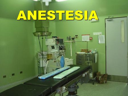 ANESTESIA.
