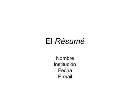 Nombre Institución Fecha