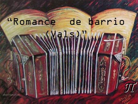 Π “Romance de barrio (Vals)” Lesley Mitchell.