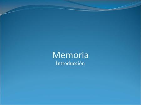Memoria Introducción.