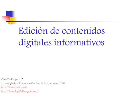 Edición de contenidos digitales informativos