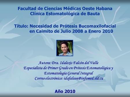 Facultad de Ciencias Médicas Oeste Habana