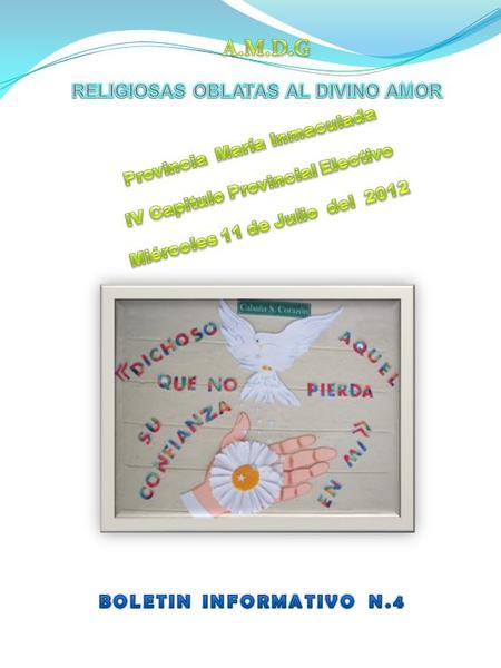 RELIGIOSAS OBLATAS AL DIVINO AMOR