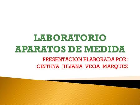 LABORATORIO APARATOS DE MEDIDA