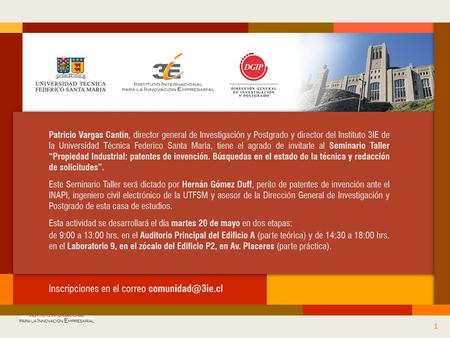 Propiedad Industrial I-02 Hernán Gómez Duff 29 septiembre 2012 1.
