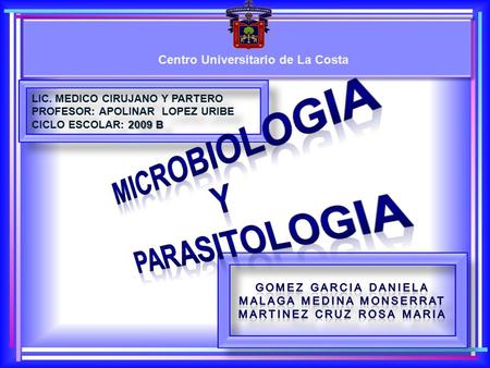 MICROBIOLOGIA Y PARASITOLOGIA