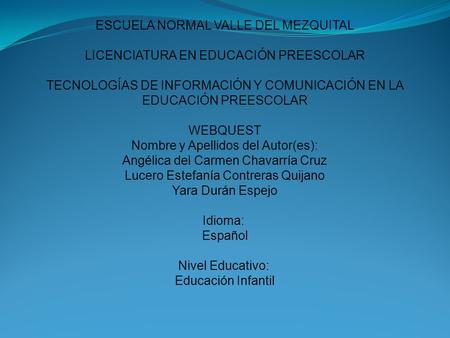 ESCUELA NORMAL VALLE DEL MEZQUITAL