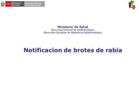 Notificacion de brotes de rabia