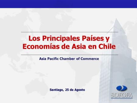 Los Principales Países y Economías de Asia en Chile