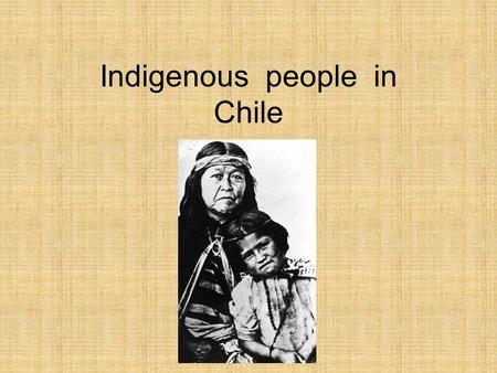 Indigenous people in Chile