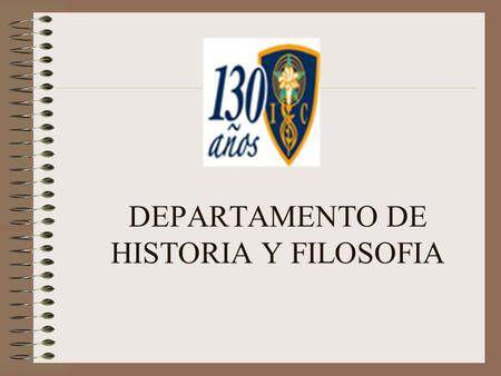 DEPARTAMENTO DE HISTORIA Y FILOSOFIA
