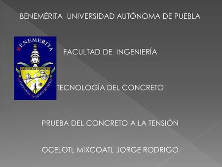 BENEMÉRITA UNIVERSIDAD AUTÓNOMA DE PUEBLA