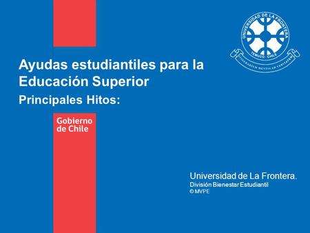 Ayudas estudiantiles para la Educación Superior
