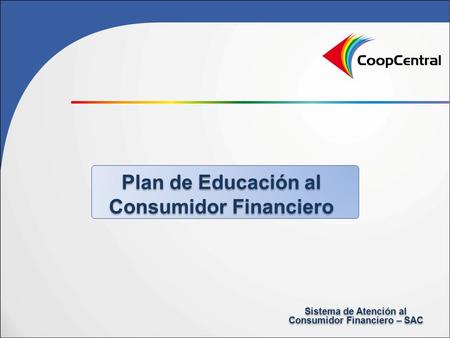 Plan de Educación al Consumidor Financiero