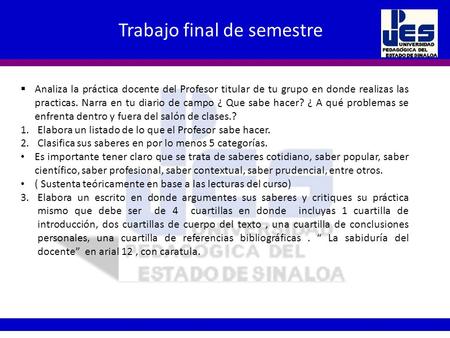 Trabajo final de semestre